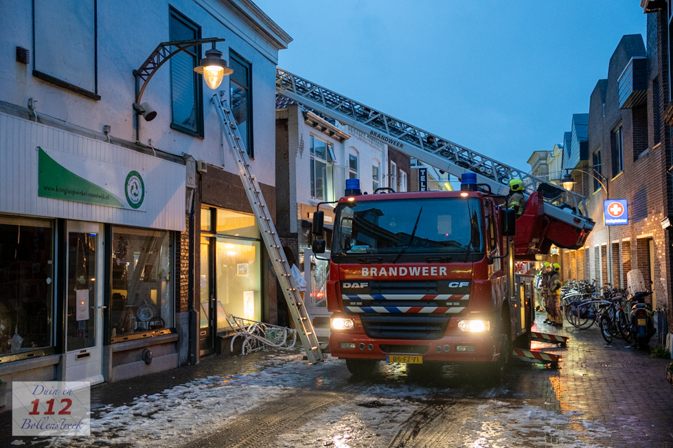 Brand bij snackbar Kerkstraat Noordwijk Binnen