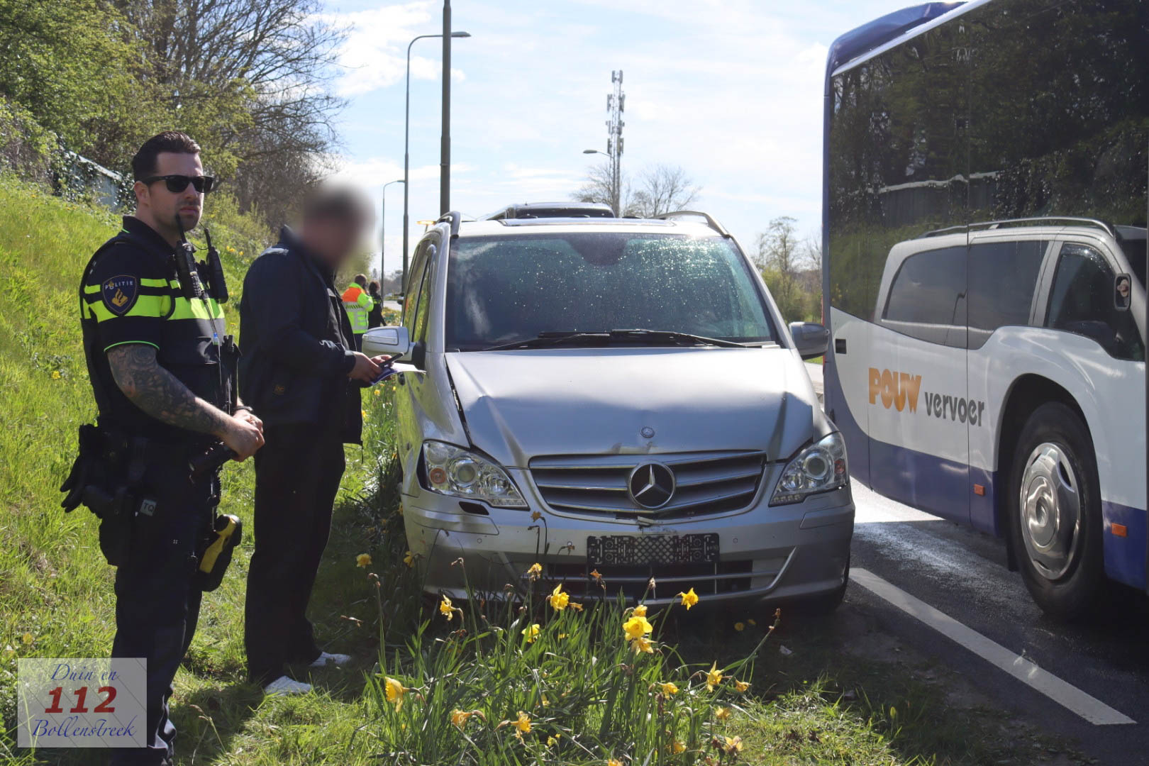 Lange files bij Keukenhof in Lisse door aanrijding op Westelijke Randweg N208