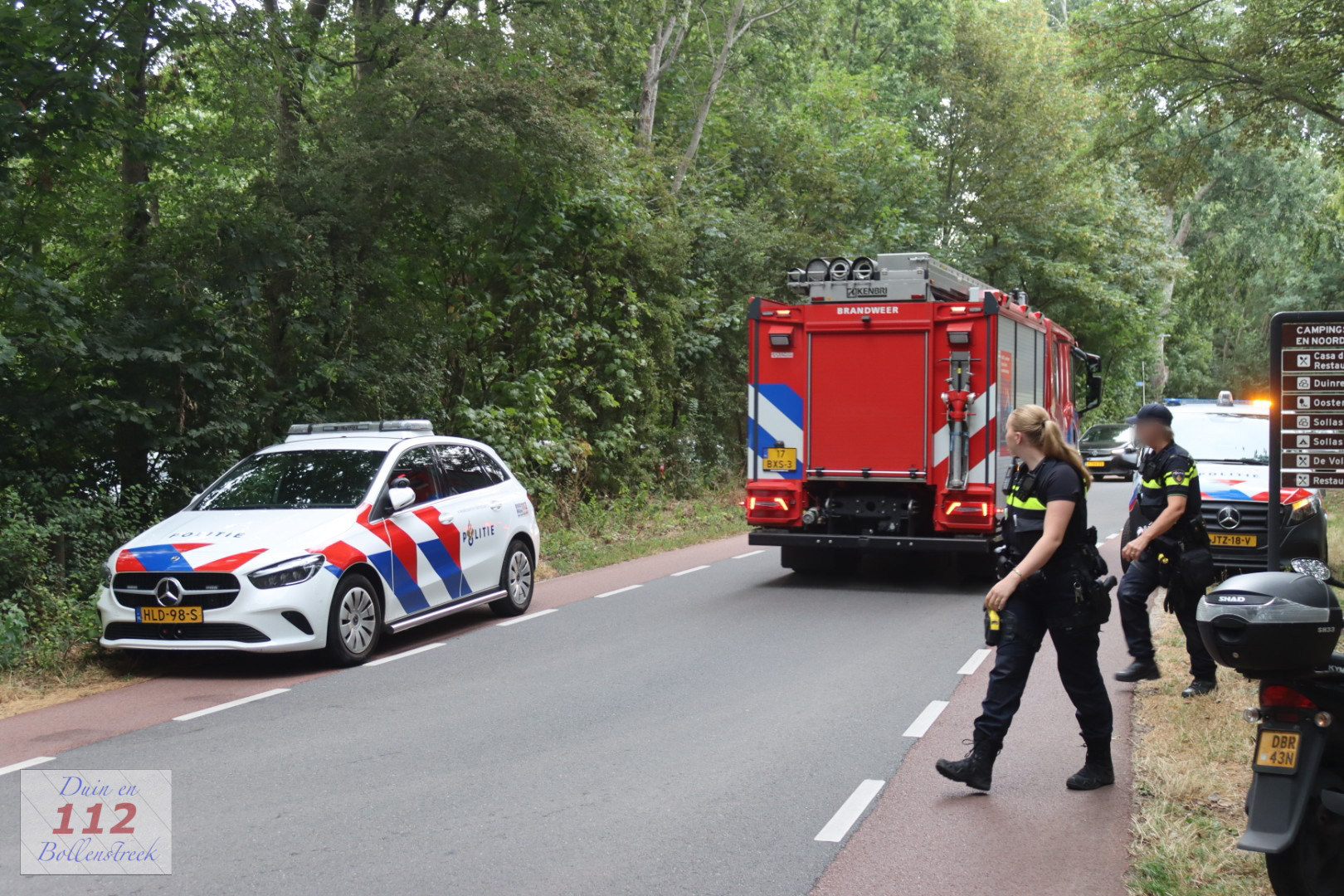 Steekvlam na ontploffen gasflesje op camping in Noordwijk 