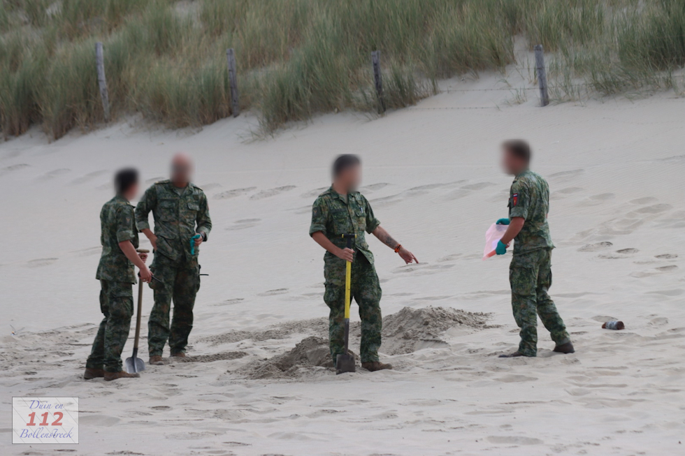 Granaat door EOD tot ontploffing gebracht op strand van Noordwijk